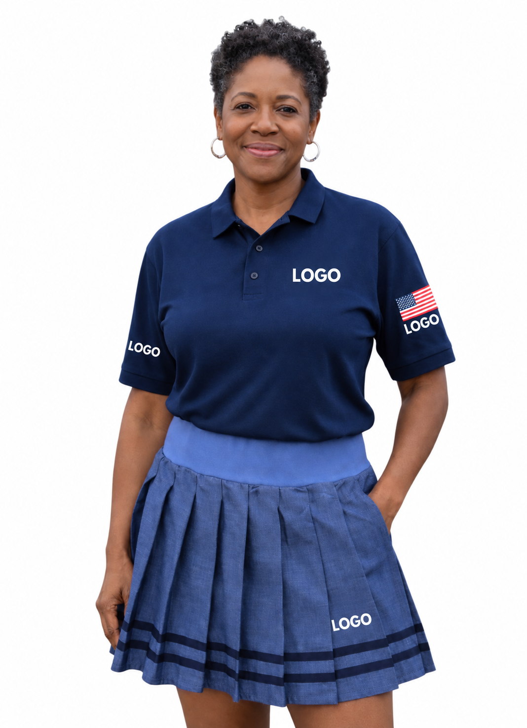 Heather Navy Short Skort — Item 118